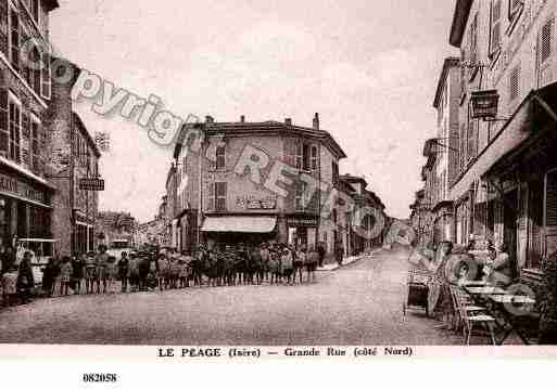 Ville de PEAGEDEROUSSILLON(LE), carte postale ancienne