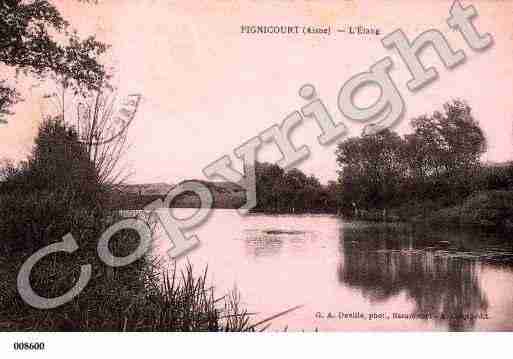 Ville de PIGNICOURT, carte postale ancienne