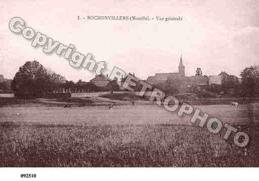 Ville de ROCHONVILLERS, carte postale ancienne