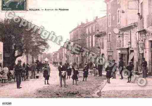 Ville de ROUJAN, carte postale ancienne