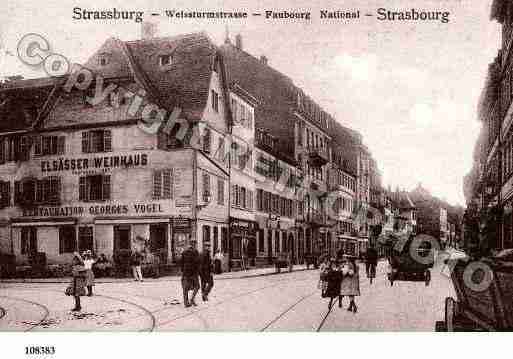 Ville de STRASBOURG, carte postale ancienne