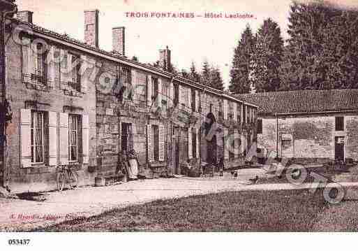 Ville de TROISFONTAINES, carte postale ancienne