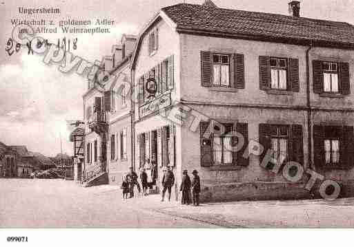 Ville de UNGERSHEIM, carte postale ancienne