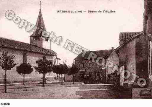 Ville de URBISE, carte postale ancienne