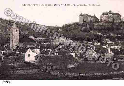 Ville de VAILLAC, carte postale ancienne