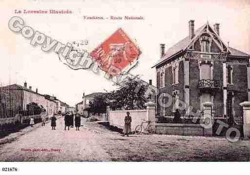 Ville de VANDIERES, carte postale ancienne