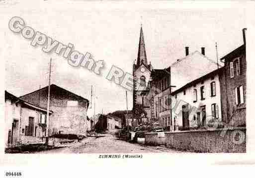 Ville de ZIMMING, carte postale ancienne