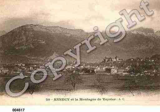 Ville de ANNECY, carte postale ancienne