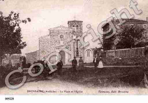 Ville de BROSSAINC, carte postale ancienne