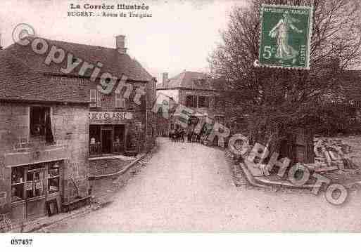 Ville de BUGEAT, carte postale ancienne