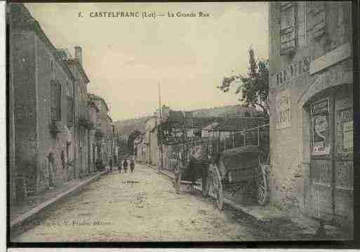 Ville de CASTELFRANC, carte postale ancienne