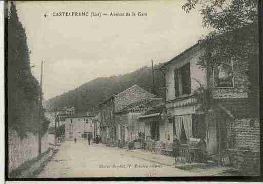 Ville de CASTELFRANC, carte postale ancienne