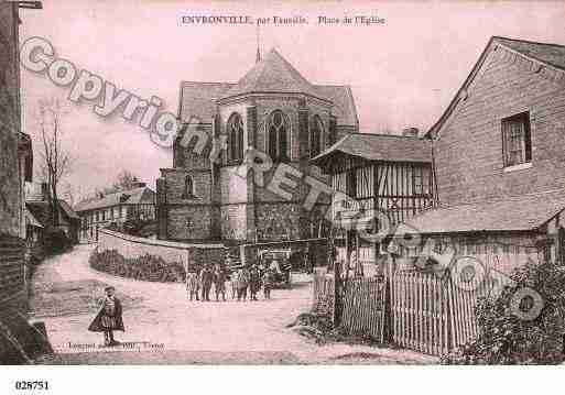 Ville de ENVRONVILLE, carte postale ancienne