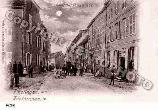 Ville de FENETRANGE, carte postale ancienne