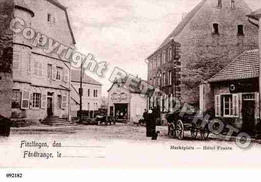 Ville de FENETRANGE, carte postale ancienne