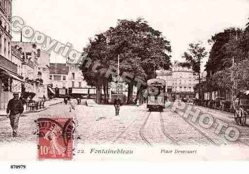 Ville de FONTAINEBLEAU, carte postale ancienne