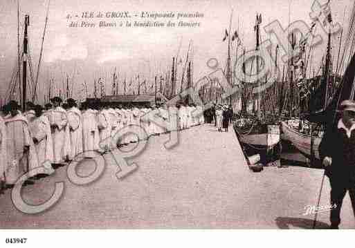 Ville de GROIX, carte postale ancienne