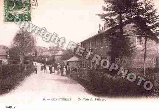 Ville de HOGUES(LES), carte postale ancienne