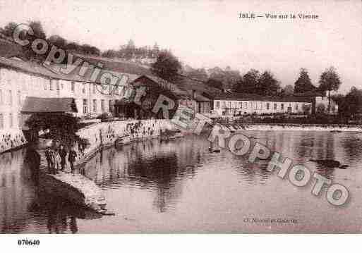 Ville de ISLE, carte postale ancienne