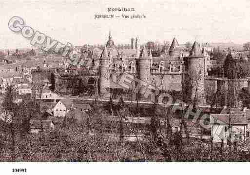 Ville de JOSSELIN, carte postale ancienne