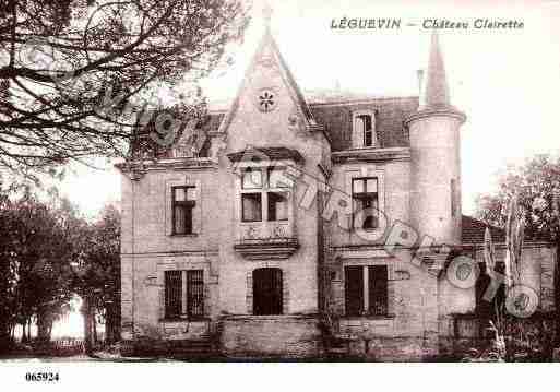 Ville de LEGUEVIN, carte postale ancienne