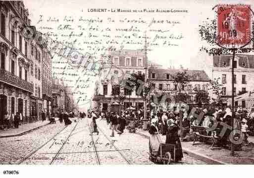 Ville de LORIENT, carte postale ancienne