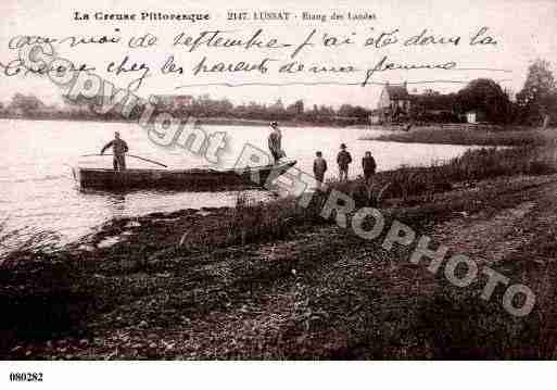 Ville de LUSSAT, carte postale ancienne