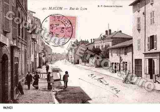 Ville de MACON, carte postale ancienne