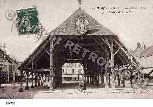 Ville de MILLYLAFORET, carte postale ancienne