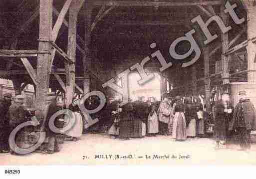 Ville de MILLYLAFORET, carte postale ancienne