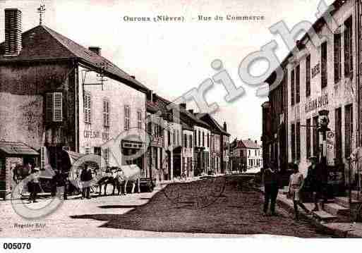 Ville de OUROUXENMORVAN, carte postale ancienne