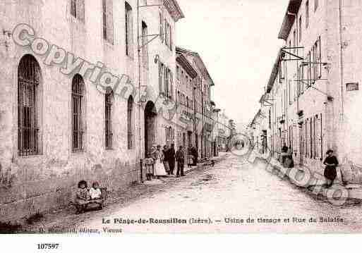 Ville de PEAGEDEROUSSILLON(LE), carte postale ancienne