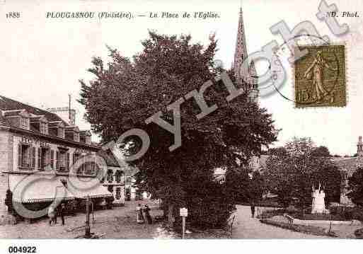 Ville de PLOUGASNOU, carte postale ancienne