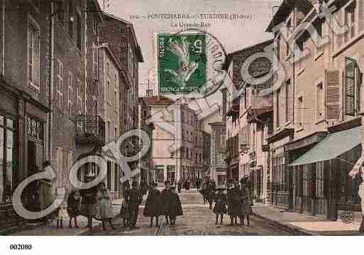 Ville de PONTCHARRASURTURDINE, carte postale ancienne