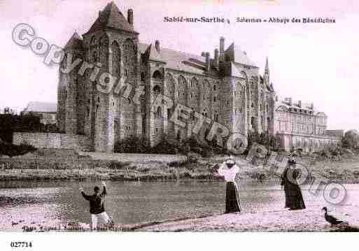 Ville de SABLESURSARTHE, carte postale ancienne