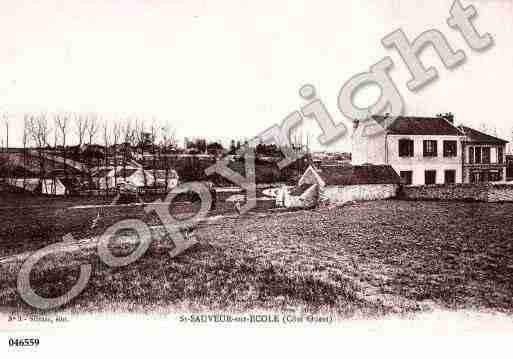 Ville de SAINTSAUVEURSURECOLE, carte postale ancienne