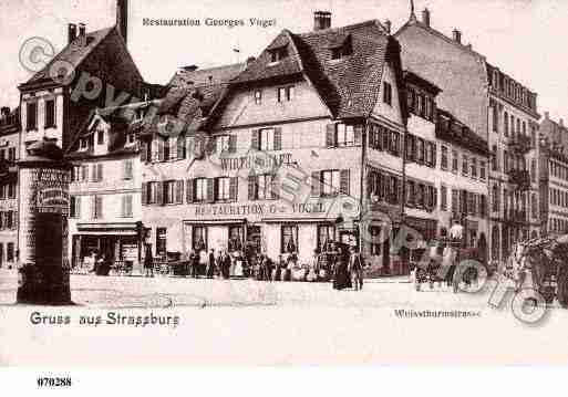 Ville de STRASBOURG, carte postale ancienne