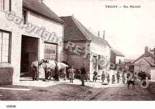 Ville de TRIGNY, carte postale ancienne