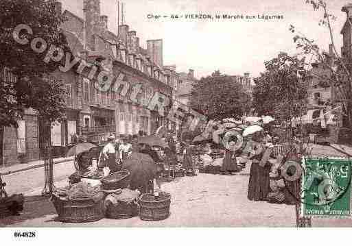 Ville de VIERZON, carte postale ancienne