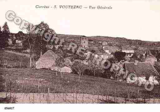 Ville de VOUTEZAC, carte postale ancienne