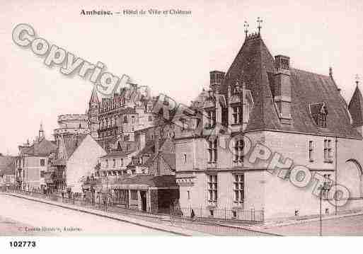 Ville de AMBOISE, carte postale ancienne