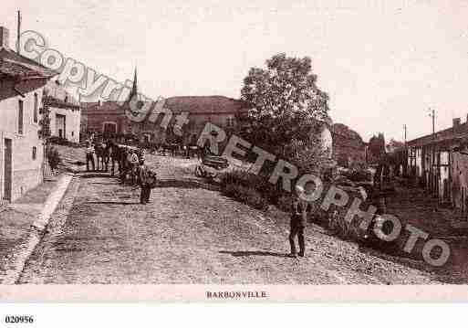 Ville de BARBONVILLE, carte postale ancienne