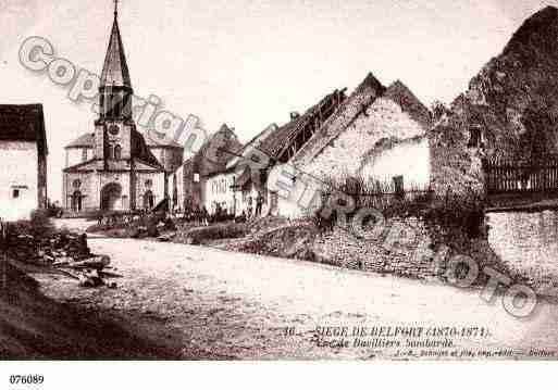 Ville de BAVILLIERS, carte postale ancienne