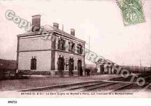 Ville de BEYNES, carte postale ancienne