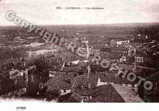 Ville de CAUSSADE, carte postale ancienne