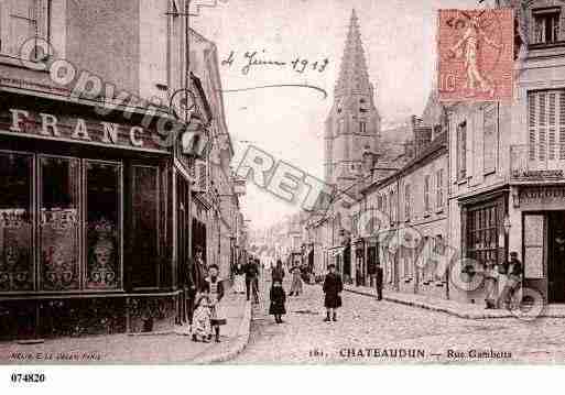 Ville de CHATEAUDUN, carte postale ancienne