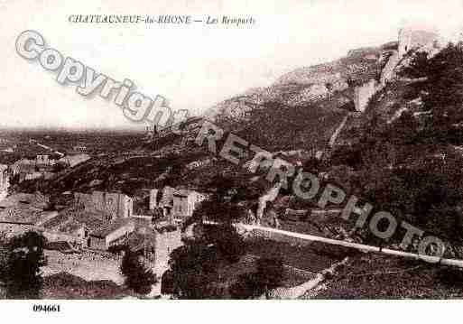 Ville de CHATEAUNEUFDURHONE, carte postale ancienne