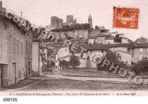 Ville de CHATILLON, carte postale ancienne