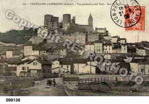 Ville de CHATILLON, carte postale ancienne