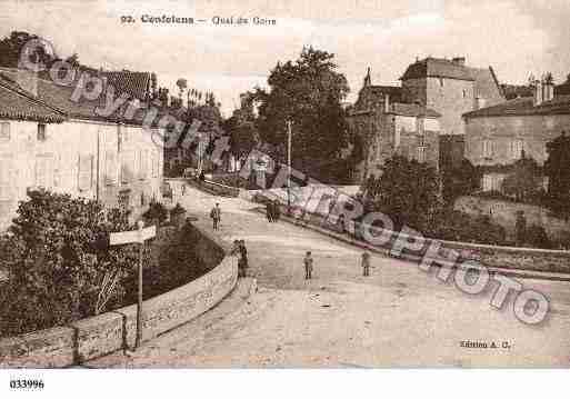 Ville de CONFOLENS, carte postale ancienne